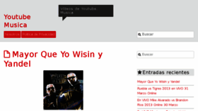 What 1videosmusica.com website looked like in 2013 (10 years ago)