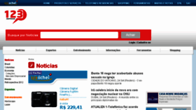 What 123noticias.com.br website looked like in 2013 (10 years ago)