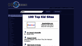 What 100topkid.com website looked like in 2013 (10 years ago)