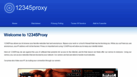 What 12345proxy.net website looked like in 2013 (10 years ago)
