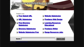 What 1-resourcesdirectory.com website looked like in 2014 (10 years ago)