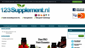 What 123supplement.nl website looked like in 2014 (10 years ago)