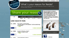 What 1000reasonsfornaida.com website looked like in 2014 (10 years ago)