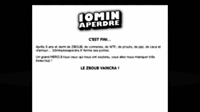 What 10minutesaperdre.fr website looked like in 2014 (10 years ago)