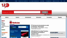 What 123noticias.com.br website looked like in 2014 (10 years ago)