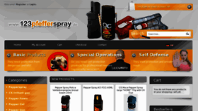 What 123pfefferspray.de website looked like in 2014 (9 years ago)