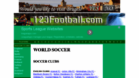 What 123football.com website looked like in 2014 (9 years ago)
