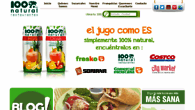 What 100natural.com website looked like in 2014 (9 years ago)