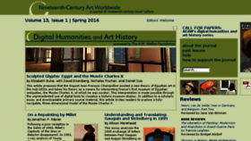 What 19thc-artworldwide.org website looked like in 2014 (9 years ago)