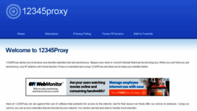 What 12345proxy.net website looked like in 2014 (9 years ago)
