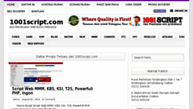 What 1001script.com website looked like in 2014 (9 years ago)
