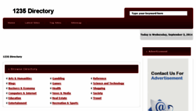 What 1235directory.com website looked like in 2014 (9 years ago)