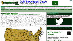What 1stopforgolf.com website looked like in 2015 (9 years ago)