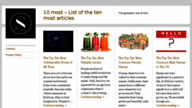 What 10-most.com website looked like in 2015 (10 years ago)