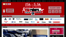What 15kmsansebastian.com website looked like in 2015 (9 years ago)