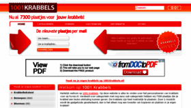 What 1001krabbels.nl website looked like in 2015 (8 years ago)