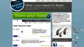 What 1000reasonsfornaida.com website looked like in 2015 (8 years ago)