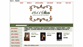 What 1611skirts.com website looked like in 2015 (8 years ago)