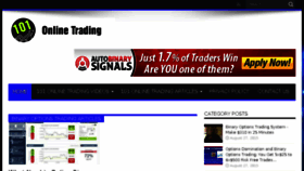 What 101onlinetrading.com website looked like in 2015 (8 years ago)