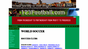 What 123football.com website looked like in 2015 (8 years ago)