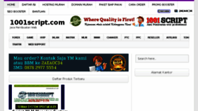 What 1001script.com website looked like in 2015 (8 years ago)