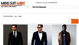 What 123suits.com website looked like in 2016 (8 years ago)