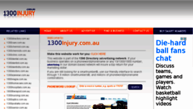 What 1300injury.com.au website looked like in 2016 (8 years ago)