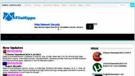 What 1filehippo.com website looked like in 2016 (8 years ago)