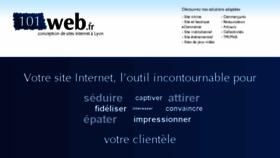 What 101web.fr website looked like in 2016 (8 years ago)