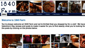 What 1840farm.com website looked like in 2016 (8 years ago)