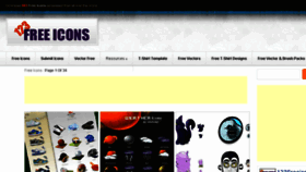 What 123freeicons.com website looked like in 2016 (8 years ago)