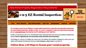 What 123ezrentalinspection.com website looked like in 2016 (8 years ago)