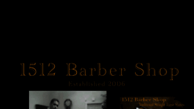 What 1512barbershop.com website looked like in 2016 (8 years ago)