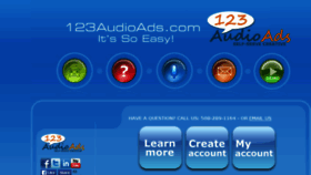 What 123audioads.com website looked like in 2016 (7 years ago)