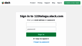 What 123telugu.slack.com website looked like in 2016 (8 years ago)