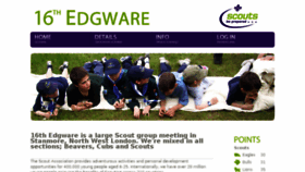 What 16thedgware.org website looked like in 2016 (7 years ago)