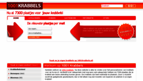 What 1001krabbels.nl website looked like in 2016 (7 years ago)