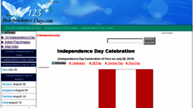 What 123independenceday.com website looked like in 2016 (7 years ago)