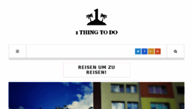 What 1thingtodo.de website looked like in 2016 (7 years ago)