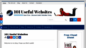 What 101usefulwebsites.com website looked like in 2016 (7 years ago)