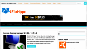 What 1filehippo.com website looked like in 2016 (7 years ago)