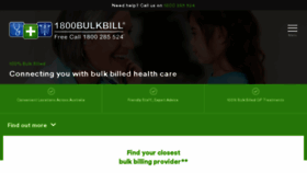 What 1800bulkbill.com.au website looked like in 2016 (7 years ago)