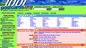 What 1001postcards.org website looked like in 2016 (7 years ago)