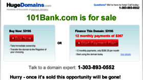 What 101bank.com website looked like in 2016 (7 years ago)
