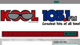 What 1051cool.com website looked like in 2016 (7 years ago)
