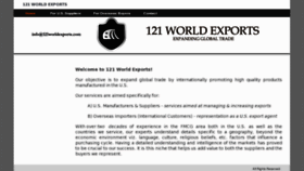 What 121worldexports.com website looked like in 2016 (7 years ago)