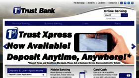 What 1sttrustbankinc.com website looked like in 2016 (7 years ago)