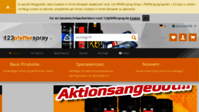 What 123pfefferspray.de website looked like in 2016 (7 years ago)