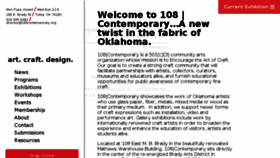 What 108contemporary.org website looked like in 2016 (7 years ago)