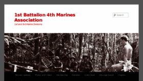 What 1stbn4thmarines.com website looked like in 2016 (7 years ago)